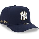 kapa-zaobljena-mornarsko-plava-snapback-9fifty-a-frame-precurved-visor-pin-new-york-yankees-mlb-new-era