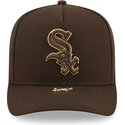 kapa-zaobljena-smeda-snapback-9fifty-a-frame-precurved-visor-pin-chicago-white-sox-mlb-new-era