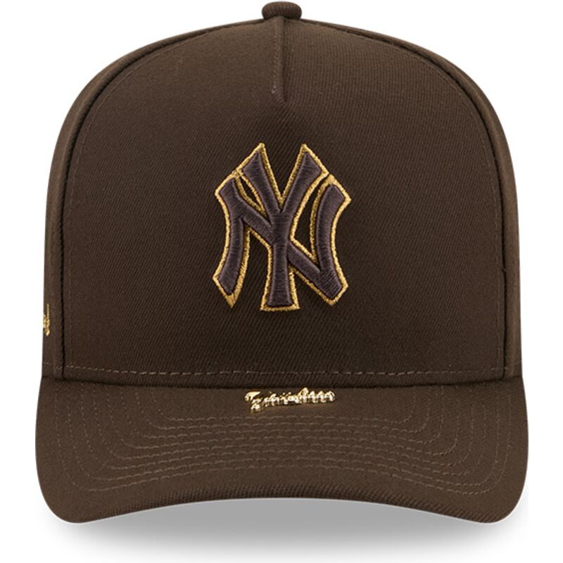 kapa-zaobljena-smeda-snapback-9fifty-a-frame-precurved-visor-pin-new-york-yankees-mlb-new-era
