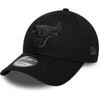 Kapa zaobljena crna podesiv 9FORTY Team Outline Chicago Bulls NBA New Era