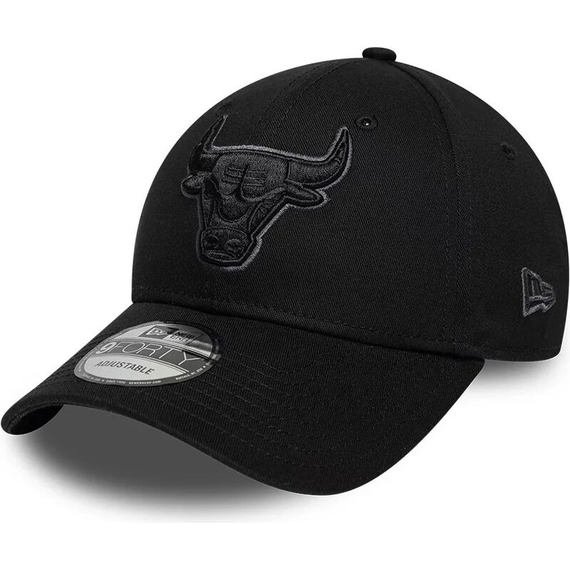 kapa-zaobljena-crna-podesiv-9forty-team-outline-chicago-bulls-nba-new-era