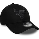 kapa-zaobljena-crna-podesiv-9forty-team-outline-chicago-bulls-nba-new-era