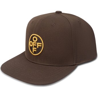 Kapa ravna smeđa snapback Off Embroidered Twill L/AB c/o Off-White™