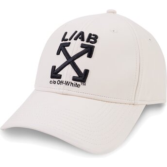 Kapa zaobljena bež podesiv Clamp Arrows PU Leather L/AB c/o Off-White™