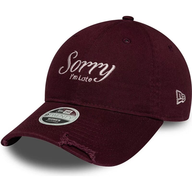 kapa-zaobljena-crvena-podesiv-9twenty-slogan-sorry-i-m-late-new-era