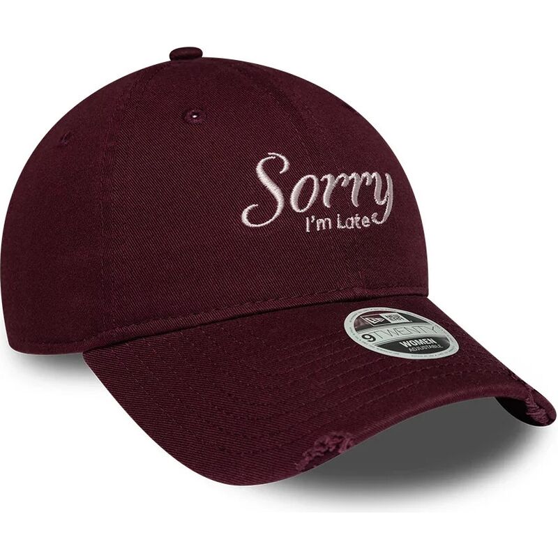 kapa-zaobljena-crvena-podesiv-9twenty-slogan-sorry-i-m-late-new-era