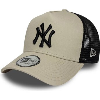 Kapa zaobljena bež snapback A Frame League Essential New York Yankees MLB New Era