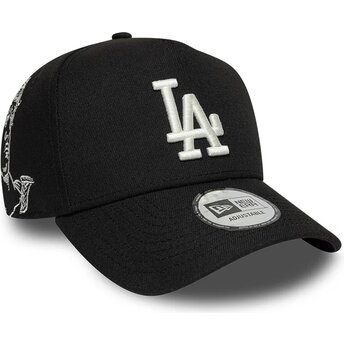 Kapa zaobljena crna snapback 9FORTY E Frame Mythical Icon Los Angeles Dodgers MLB New Era