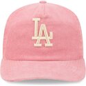 kapa-zaobljena-ruzicasta-podesiv-19twenty-precurved-corduroy-pastel-los-angeles-dodgers-mlb-new-era