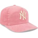 kapa-zaobljena-ruzicasta-podesiv-19twenty-precurved-corduroy-pastel-new-york-yankees-mlb-new-era