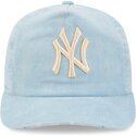 kapa-zaobljena-plava-podesiv-19twenty-precurved-corduroy-pastel-new-york-yankees-mlb-new-era