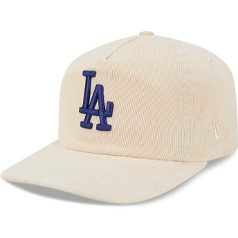 Kapa zaobljena bež podesiv 19TWENTY Precurved Corduroy Pastel Los Angeles Dodgers MLB New Era
