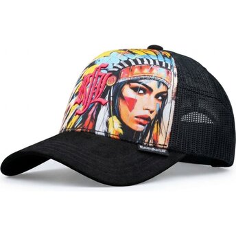 Kapa zaobljena crna snapback Nº235 Apache Rock’nFreeLife