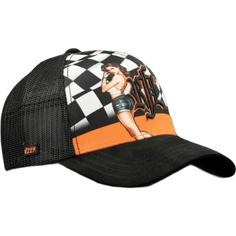 Kapa zaobljena crna snapback N°219 Vintage Racing Rock’nFreeLife
