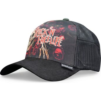 Kapa zaobljena crna snapback N°247 Loose Control Rock’nFreeLife