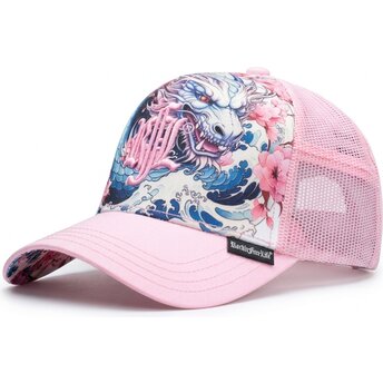 Kapa zaobljena ružičasta snapback N°245 Rock’nFreeLife