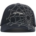 kapa-zaobljena-crna-podesiv-spiderweb-ed-hardy