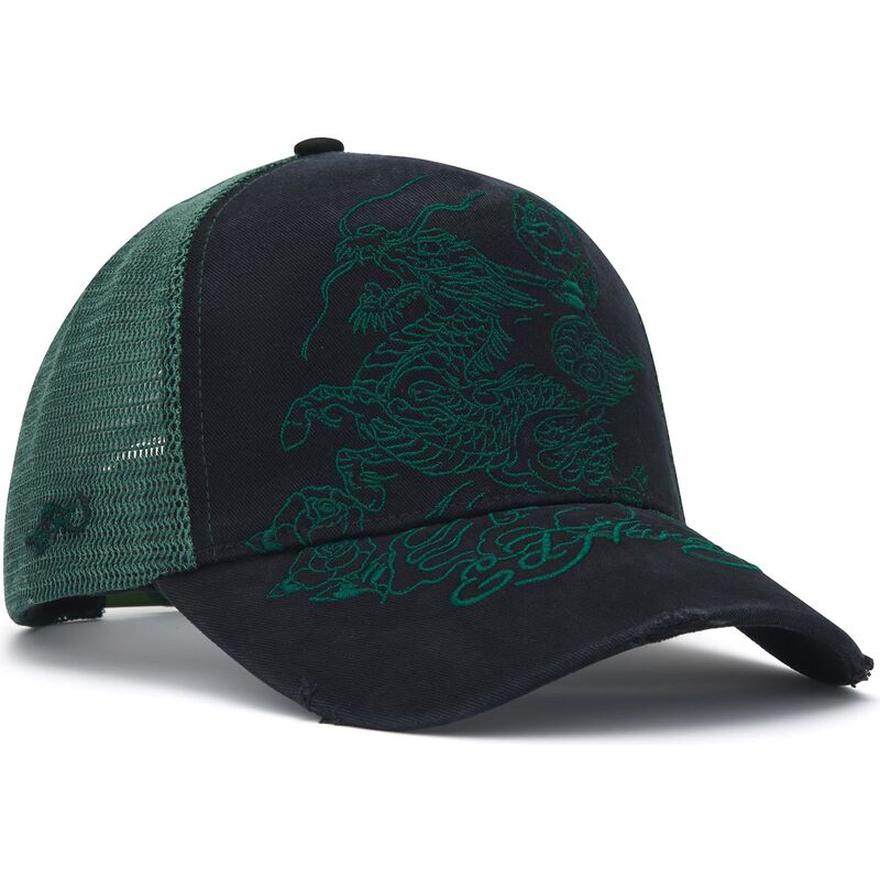 kapa-zaobljena-crna-snapback-outline-distressed-ed-hardy