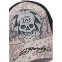 kapa-zaobljena-siva-snapback-13-skull-ed-hardy