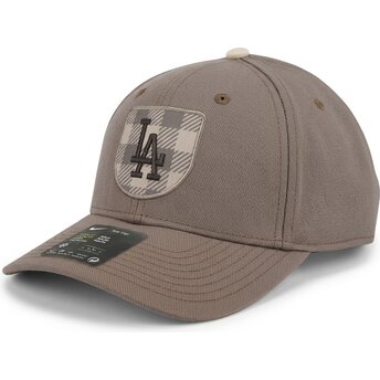 Kapa zaobljena smeđa snapback Dri-Fit Rise Structured Los Angeles Dodgers MLB Nike