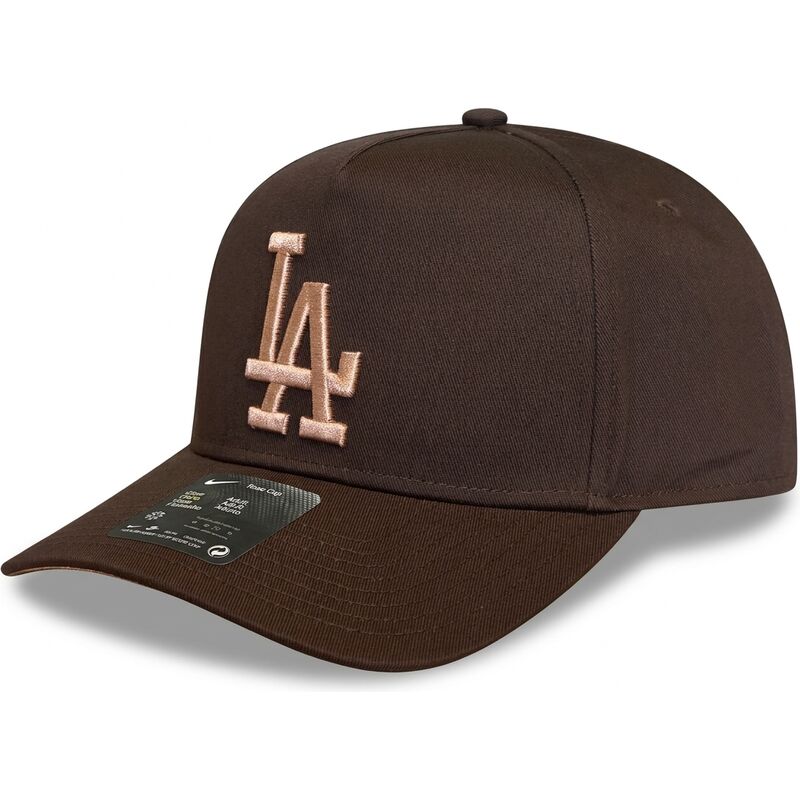 kapa-zaobljena-smeda-snapback-rise-structured-a-frame26-los-angeles-dodgers-mlb-nike