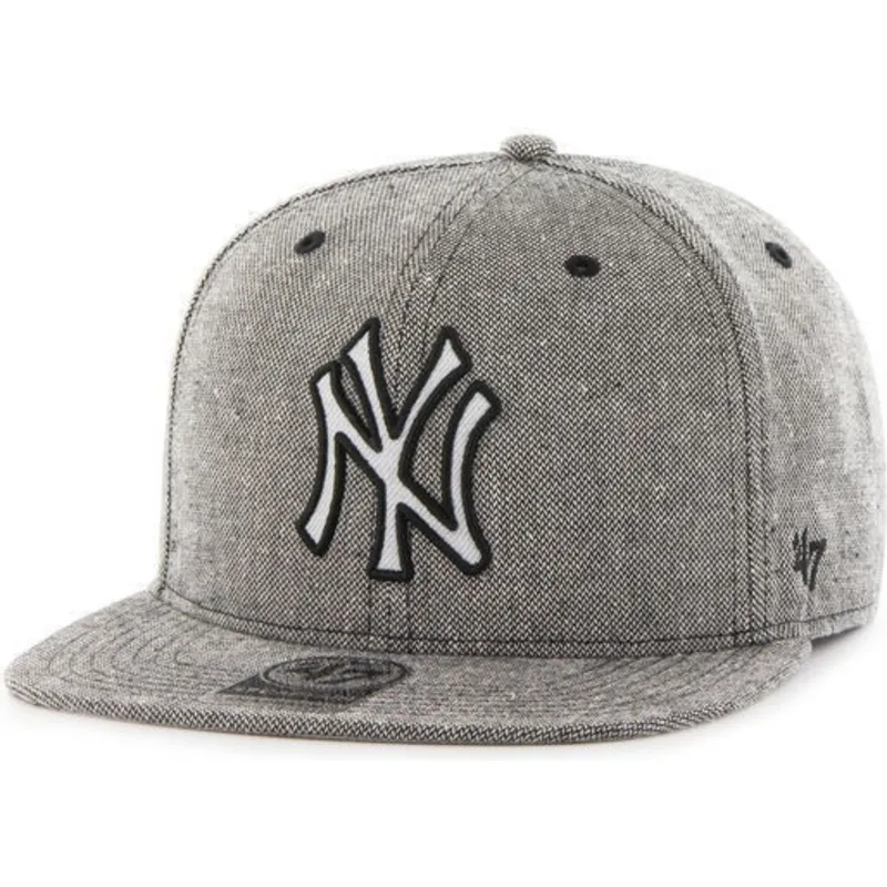 kapa-ravna-crna-snapback-tejido-vaquero-new-york-yankees-mlb-47-brand