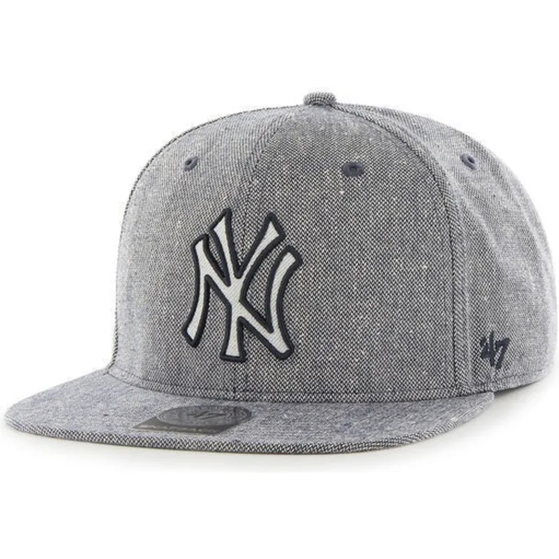 kapa-ravna-mornarsko-plava-snapback-tejido-vaquero-new-york-yankees-mlb-47-brand