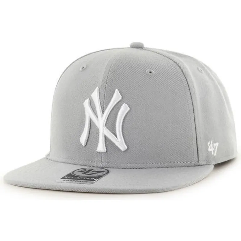 kapa-ravna-siva-snapback-tejido-vaquero-new-york-yankees-mlb-47-brand