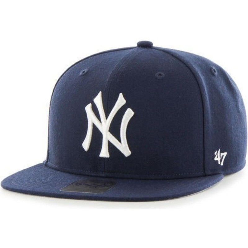 47-brand-flat-brim-white-logo-mlb-new-york-yankees-smooth-navy-blue-snapback-ca