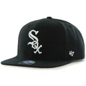 kapa-ravna-crna-snapback-lateral-chicago-white-sox-mlb-47-brand
