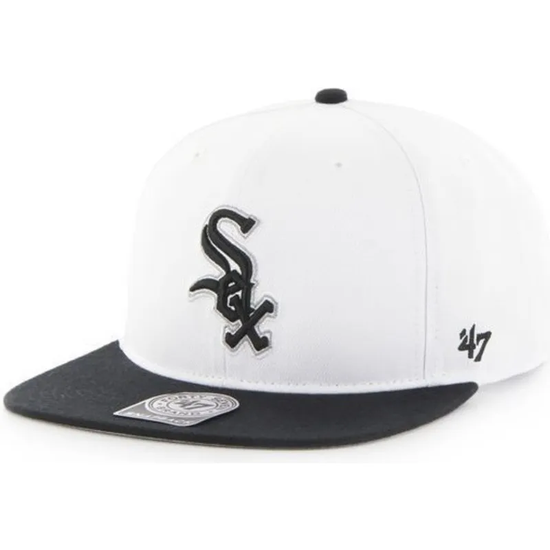 kapa-ravna-bijela-snapback-lateral-chicago-white-sox-mlb-47-brand