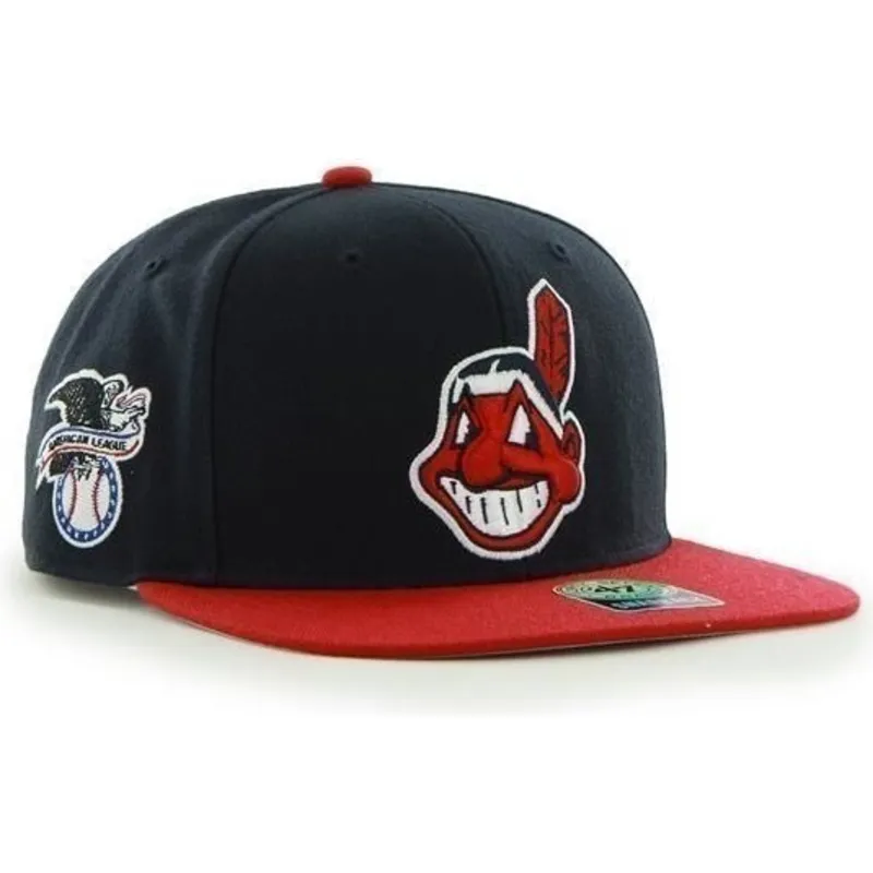 kapa-ravna-mornarsko-plava-snapback-antiguo-cleveland-indians-mlb-47-brand kapa-ravna-mornarsko-plava-snapback-antiguo-cleveland-indians-mlb-47-brand