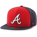 47-brand-flat-brim-side-logo-mlb-atlanta-braves-smooth-navy-blue-snapback-cap