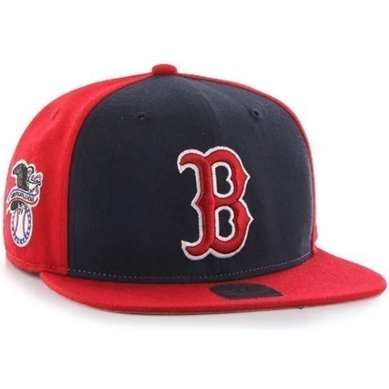 kapa-ravna-crvena-snapback-lateral-boston-red-sox-mlb-47-brand