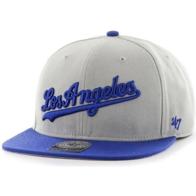 kapa-ravna-siva-snapback-lateral-los-angeles-dodgers-mlb-47-brand
