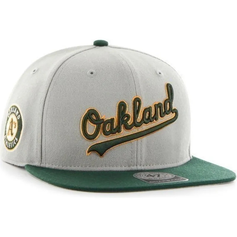 kapa-ravna-siva-snapback-lateral-oakland-athletics-mlb-47-brand