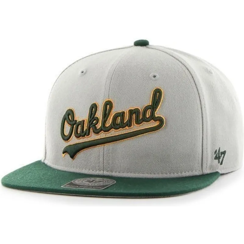 kapa-ravna-siva-snapback-lateral-oakland-athletics-mlb-47-brand