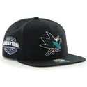 kapa-ravna-crna-snapback-san-jose-sharks-nhl-47-brand