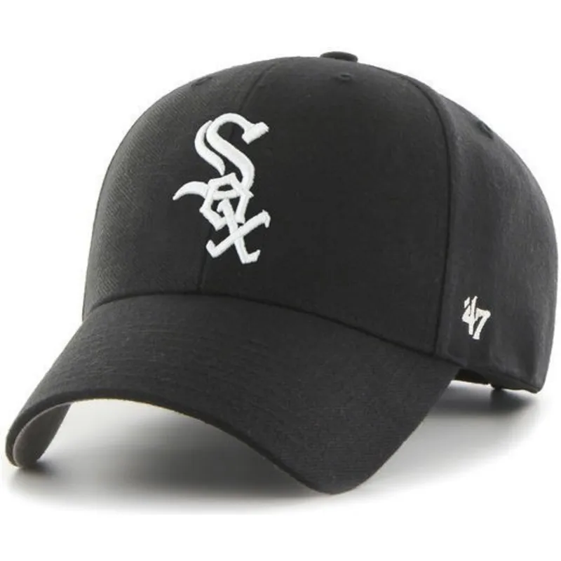 kapa-zaobljena-crna-podesiv-chicago-white-sox-mlb-47-brand