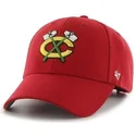 kapa-zaobljena-crvena-podesiv-chicago-blackhawks-nhl-47-brand