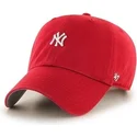 kapa-zaobljena-crvena-podesiv-new-york-yankees-mlb-47-brand