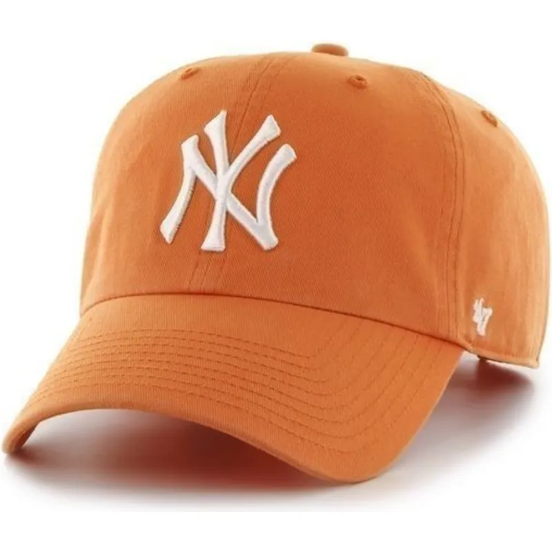 kapa-zaobljena-narancasta-podesiv-new-york-yankees-mlb-47-brand