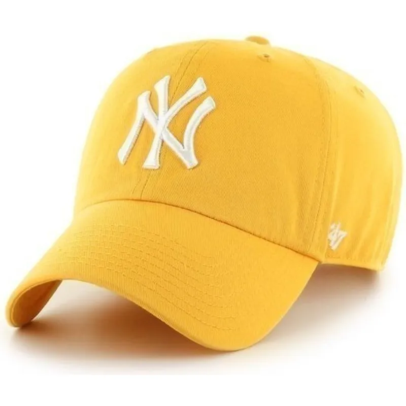 kapa-zaobljena-zuta-podesiv-new-york-yankees-mlb-47-brand