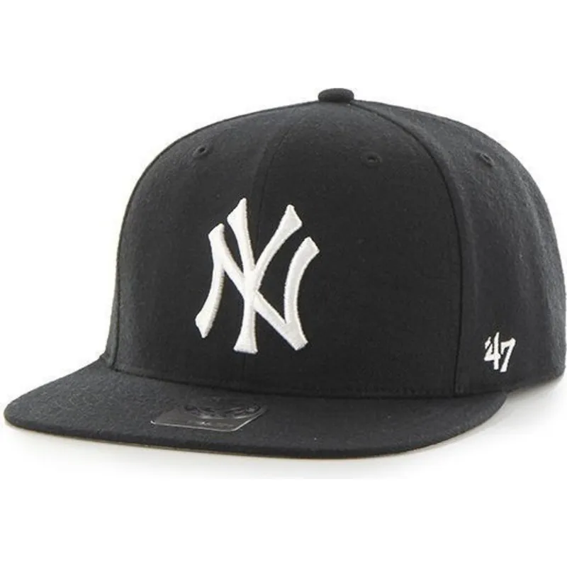 kapa-ravna-crna-snapback-za-djecu-new-york-yankees-mlb-47-brand