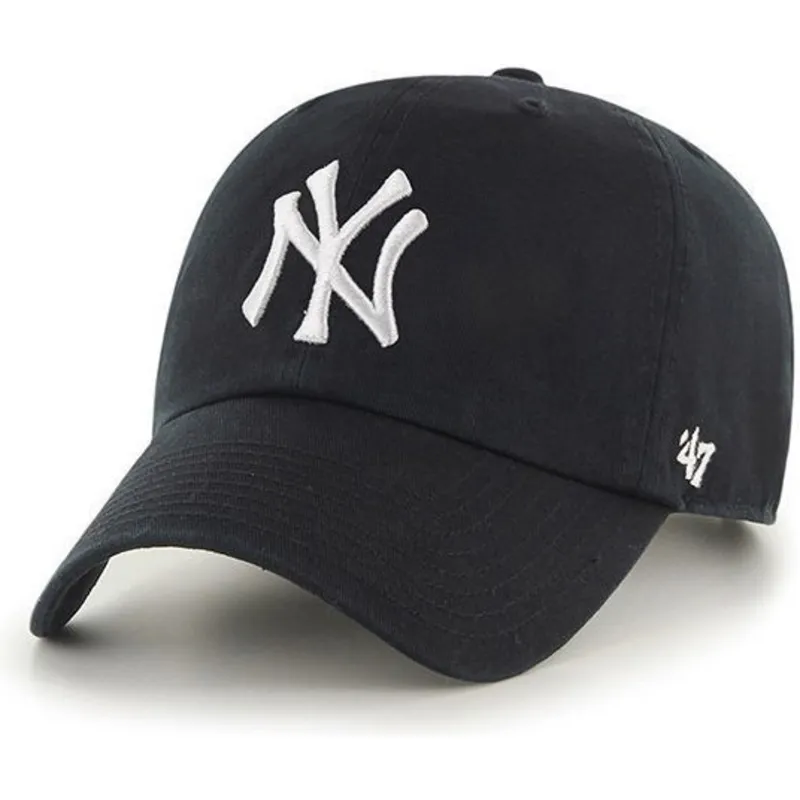 kapa-zaobljena-crna-podesiv-za-djecu-new-york-yankees-mlb-47-brand