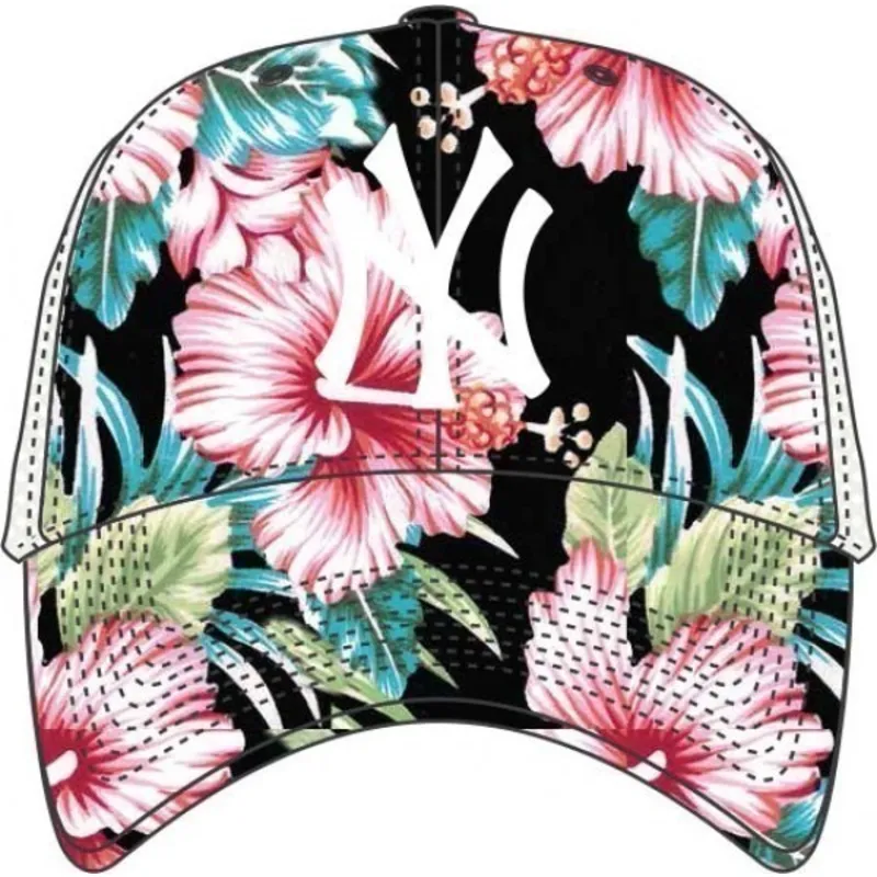 kapa-zaobljena-visebojno-snapback-estampado-flores-new-york-yankees-mlb-47-brand kapa-zaobljena-visebojno-snapback-estampado-flores-new-york-yankees-mlb-47-brand