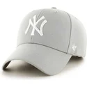 cap-zaobljena-gray-adjustable-strap-new-york-yankees-mlb-47-brand