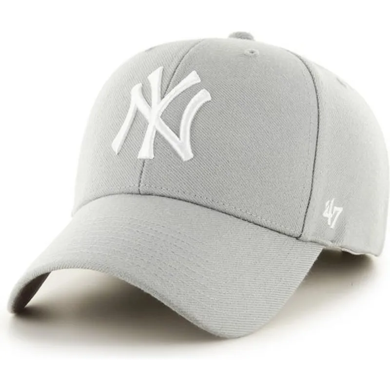 cap-zaobljena-gray-adjustable-strap-new-york-yankees-mlb-47-brand cap-zaobljena-gray-adjustable-strap-new-york-yankees-mlb-47-brand