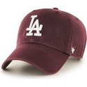 47-brand-curved-brim-los-angeles-dodgers-mlb-clean-up-maroon-cap