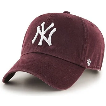 kapa-zaobljena-crvena-podesiv-new-york-yankees-mlb-47-brand